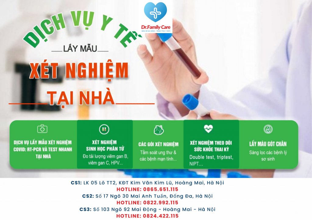 Quy trình dịch vụ xét nghiệm máu tại nhà [MỚI NHẤT]